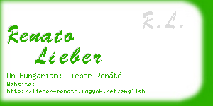 renato lieber business card