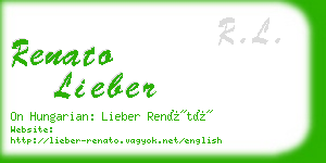 renato lieber business card